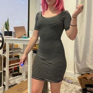 American Apparel striped mini dress